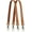 Camel, variant on Genuine Leather Purse Strap Sewing Canvas Replacement Handbag Shoulder Bag 2 Pcs