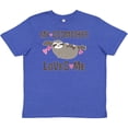 thumbnail image 3 of Inktastic My Godmother Loves Me Girls Sloth Youth T-Shirt, 3 of 5