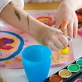 thumbnail image 4 of Esponja de plantilla redonda con mango de madera, esponja de espuma, pincel para pintura, muebles, manualidades, suministros de herramientas de pintura, 5 uds., 4 of 5