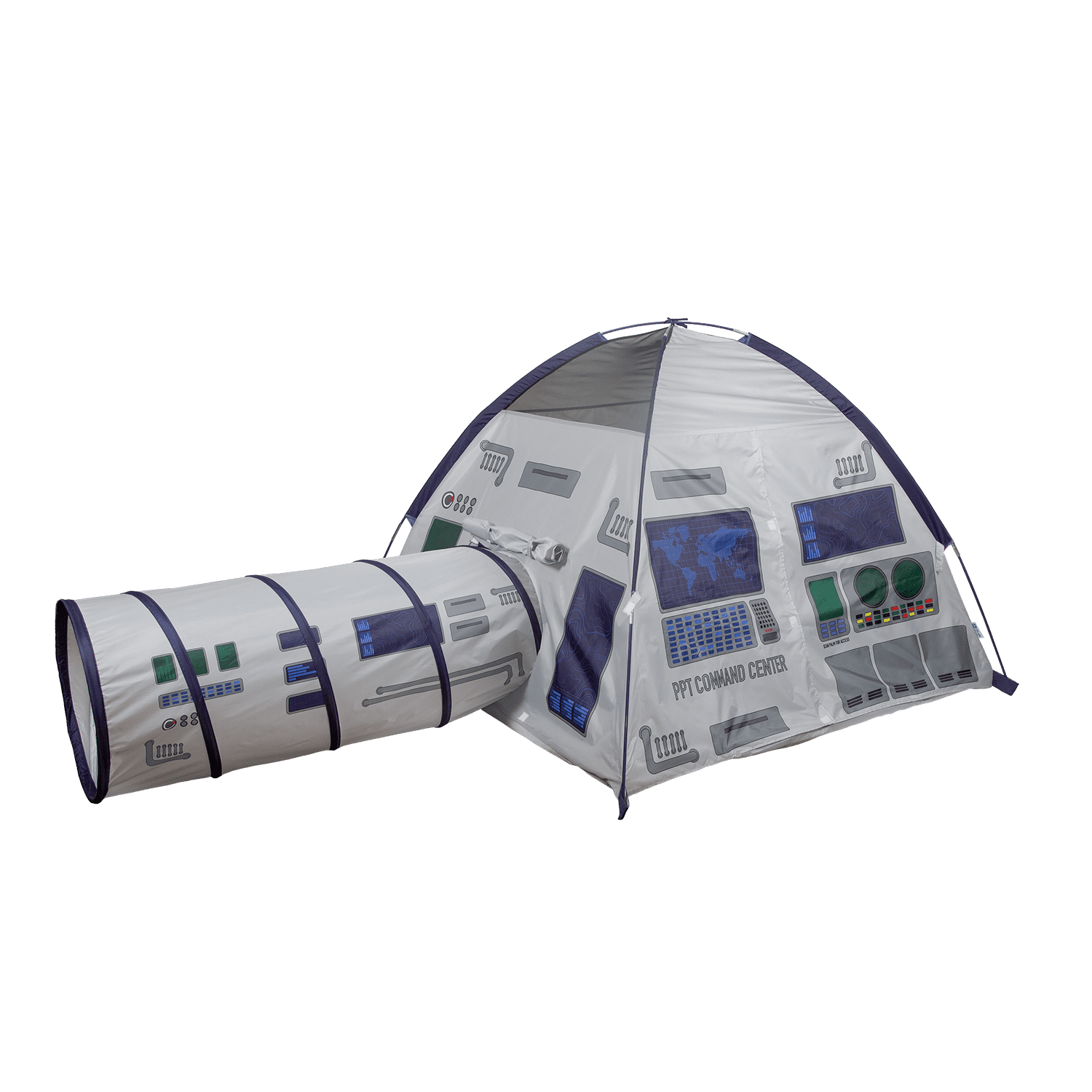 Pacific Play Tents 20419 Command Center Tent + Tunnel Combo Kids