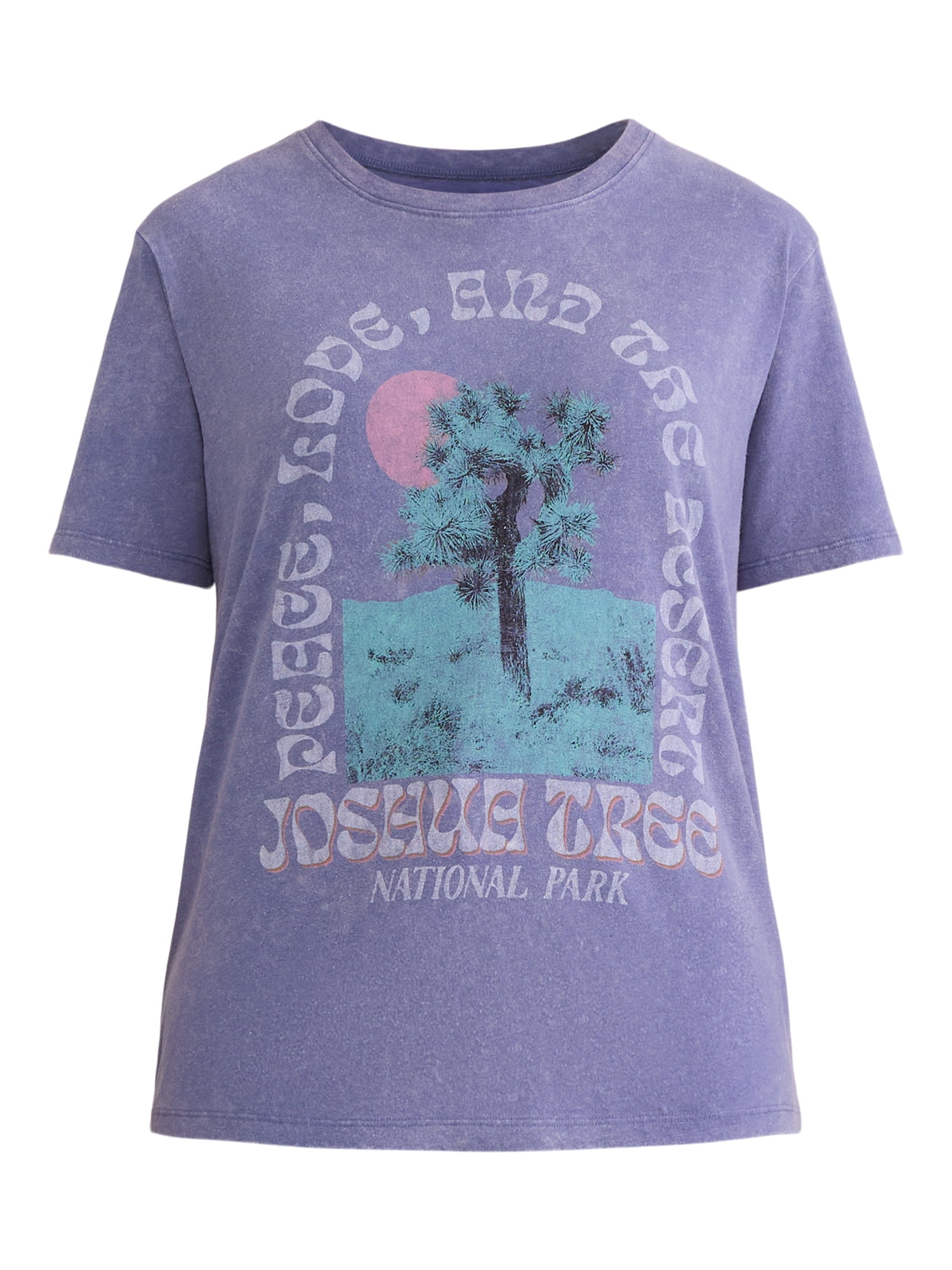 Time and Tru Women's Joshua Tree Graphic Tee, Sizes XS-XXXL