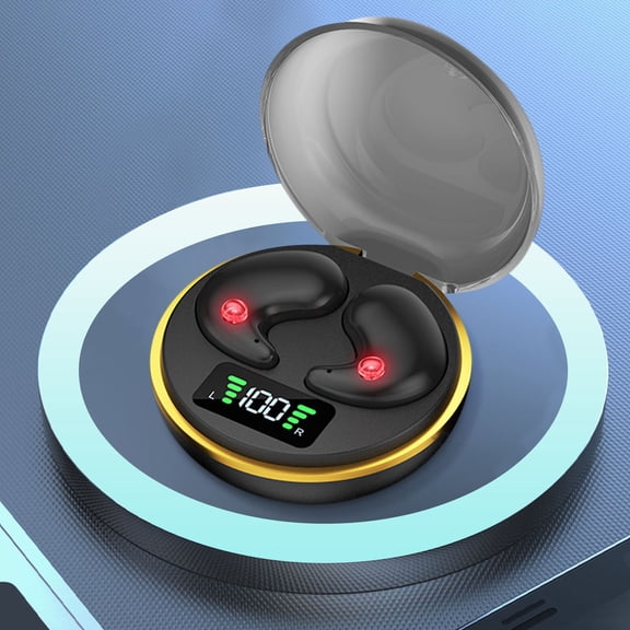 Sleep Earbuds, Noise Blocking Sleep Headphones, Small Earplugs for Side Sleepers, 80H Playtime, Stream Content via Bluetooth 5.3, Sleep Monitor, Personal Alarm