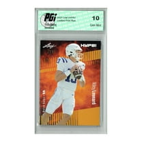 Riley Leonard 2023 Leaf HYPE! #134 Gold SP, Just 25 Made Rookie Card PGI 10