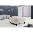 thumbnail image 2 of Meridian Furniture Sabrina Contemporary Velvet Ottoman in Cream, 2 of 4