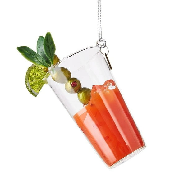 5.25" Bloody Mary Cocktail Glass Drink Eric Contina Christmas Ornament