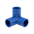 thumbnail image 1 of Unique Bargains Raccord de Tuyau en PVC à Coude 3 Voies, Qualité Mobilier, Raccords d'Angle en T de 1/2 Pouce Bleu 10 Pcs, 1 of 3
