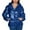 Blue, variant on UJNDER Women's Down Padded Jacket Padded Winter Maillard Bright Coat Jacket for Women Blue XXXL
