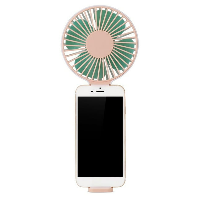 Yeacher Portable Handheld Fan Phone Stand Rechargeable Mini Desktop Fan 3-Speed Adjustable Cooling Fan