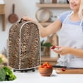 thumbnail image 3 of HELLHERO Leopard Print Handle Food Processor Cover for Protects Against Scratches Polyester Blender Dust Cover, 3 of 6