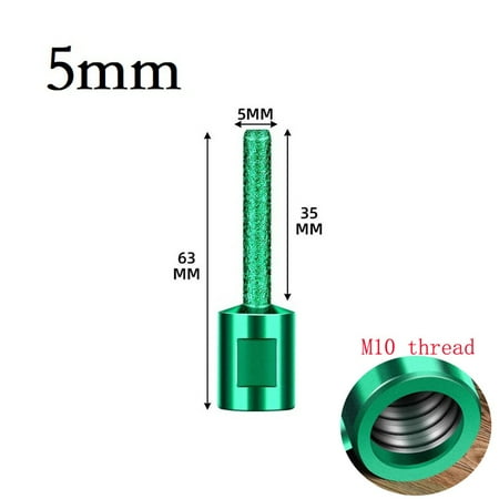 

BCLONG M10 Thread Vaccum Brazed Straight Router Bit Milling Cutter 5/7/10/15Mm For Tile