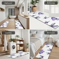thumbnail image 5 of Purple Flower Butterfly Pattern Kitchen Rugs Sets Of 3,Kitchen Runner Rugs Non Skid Washable,Decorative Kitchen Floor Mats for Kitchen,Sink,Laundry,17"x30"+ 17"x47" + 17"x59", 5 of 6