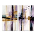 thumbnail image 2 of Designart "Purple and Gold Geometric Geode I" Abstract Geometric Wall Art Set Of 2 - Purple Geometric Gallery Wall Set For Home Decor, 2 of 7