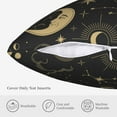 thumbnail image 5 of ZICANCN Stars Magic Space Galaxy Throw Pillow Covers, Bed Couch Sofa Knit Decorative Pillow Covers for Living Room Farmhouse, 16"x16", 5 of 8
