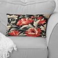 thumbnail image 4 of Designart "Victorian Ikat Blooms" Ikat Printed Throw Pillow, 4 of 5
