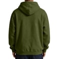 thumbnail image 6 of Fleece Big and Tall Hoodies for Men Blank Fleece Lined Running Men's Sweatshirts Long Sleeve Drawstring Hood with Pocket Army Green 2XL, 6 of 6