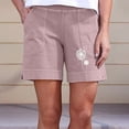 thumbnail image 2 of Aayomet Shorts de Course pour Femmes, Shorts Décontractés avec Poches Latérales (Rose, TG), 2 of 5