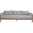 thumbnail image 3 of Meridian Furniture Maui Grey Resilient Fabric Outdoor Patio Sofa, 3 of 8