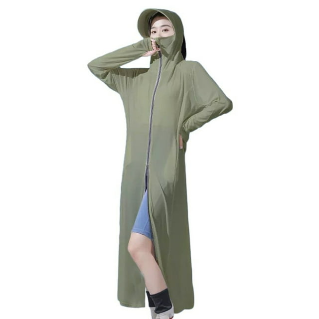 SHIXIAOO Lightweight Breathable Sun Jacket for Outdoor Activities Cycling Hiking Camping with Long Visor and Zipper Design Comfortable for Spring and Autumn Womens Lightweight Windbreaker Jacket Rain