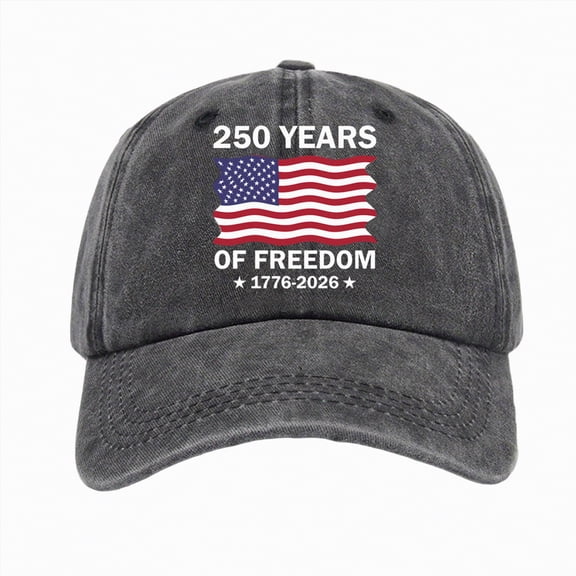mgoYE 250th Anniversary USA Baseball Cap American Flag Hats Men Women 4th of July Baseball Cap Patriotic Cap Memorial Day Graphic Hat Independence Day Hat(Black,A)