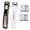 Black+white, variant on 2 Pack Portable Binder Clip Stapler with 100 Clips – Reusable Paper Clamp Tool, No Staple Binding for Office Home Desk Organization
