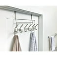 thumbnail image 3 of iDesign Weston Metal over the Door Rack, 6.66" x 17.75" x 13.73", Satin Silver, 3 of 5