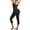 Black, variant on Women's Control Slip Shapers Full Body Shapewear Bodysuits Thigh Slimmer One Piece Jumpsuit