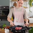 thumbnail image 1 of Feltree Flower Print Polyester Apron Waterproof Oil Resistants Kitchen Apron for Cooking Baking Cleaning Adjustable Neck Strap, 1 of 7