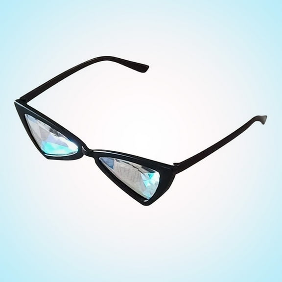 LULULION Back to School Anti Uv Eyeglasses Cat Eye Sunglasses Black 1Pcs