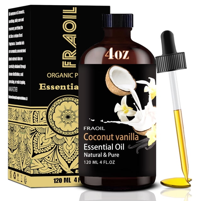 Aceite esencial FRAOIL de coco y vainilla 120 ml para difusor