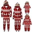 thumbnail image 5 of Matching Christmas Pjs for Family Christmas Onesie Pajamas Print Hooded Pajamas Matching Family Christmas Pajamas for Family Long Sleeve Dad, 5 of 7