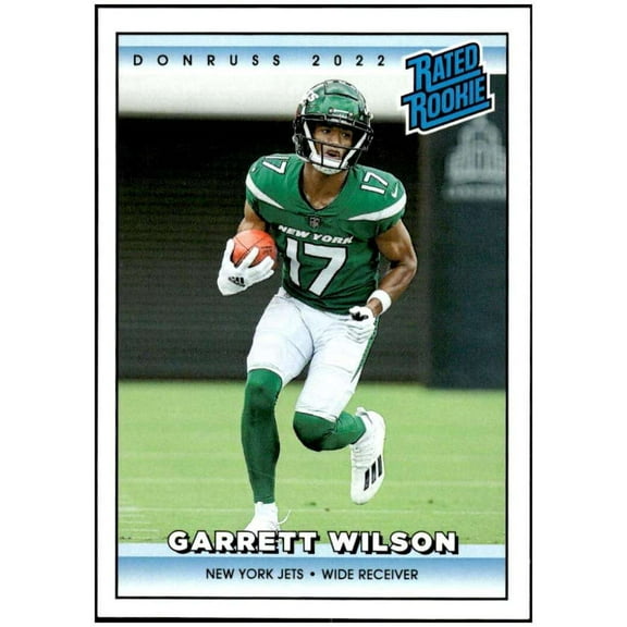 NFL 2022 Instant Donruss Rated Rookies Retro Football Garrett Wilson 1 of 4094 Trading Card #5 (Panini)