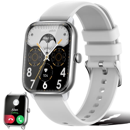 VOPOCO Smart Watches for Men(Make/Answer Call), 1.9" HD Full Touch Screen Rugged Sports Smart watch Compatible with Android iOS, 230mAh Waterproof Activity Tracker with Pedometer
