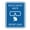 Blue, variant on Signs ByLITA Portrait Round Reduce Water Waste: Report Leaks Door or Wall Sign Durable ABS Plastic | Laser Engraved | Easy Installation | Kitchen | Hygiene Sign (Blue) - Large