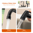 thumbnail image 6 of APPASO Kitchen Faucet with Side Sprayer, Matte Black Kitchen Sink Faucet, 4 Hole Kitchen Faucet, Stainless Steel Faucet for Kitchen Sink, 2 Handle Kitchen Faucet with High Right Angle Spout, 6 of 7