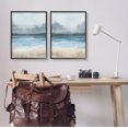 thumbnail image 2 of Stupell Industries Stormy Coastal Ocean Waves Graphic Art Black Framed Art Print Wall Art, Set of 2, Design by Grace Popp, 2 of 7