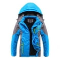 thumbnail image 6 of KYAIGUO 4-14Y boys Windproof Snow Jacket Coats for Toddler Kids Water Resistant Insulated Ski Jacket Teenagers Hooded Winter Thickened Padded Outerwear Jacket, 6 of 7