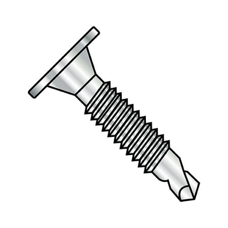 

10-24X1 1/2 Phil Wafer Head #3 Point Self Drill Screw Mach Screw Thread Full Th 410 Stainless Steel (Pack Qty 1 000) BC-1024KWAFM410
