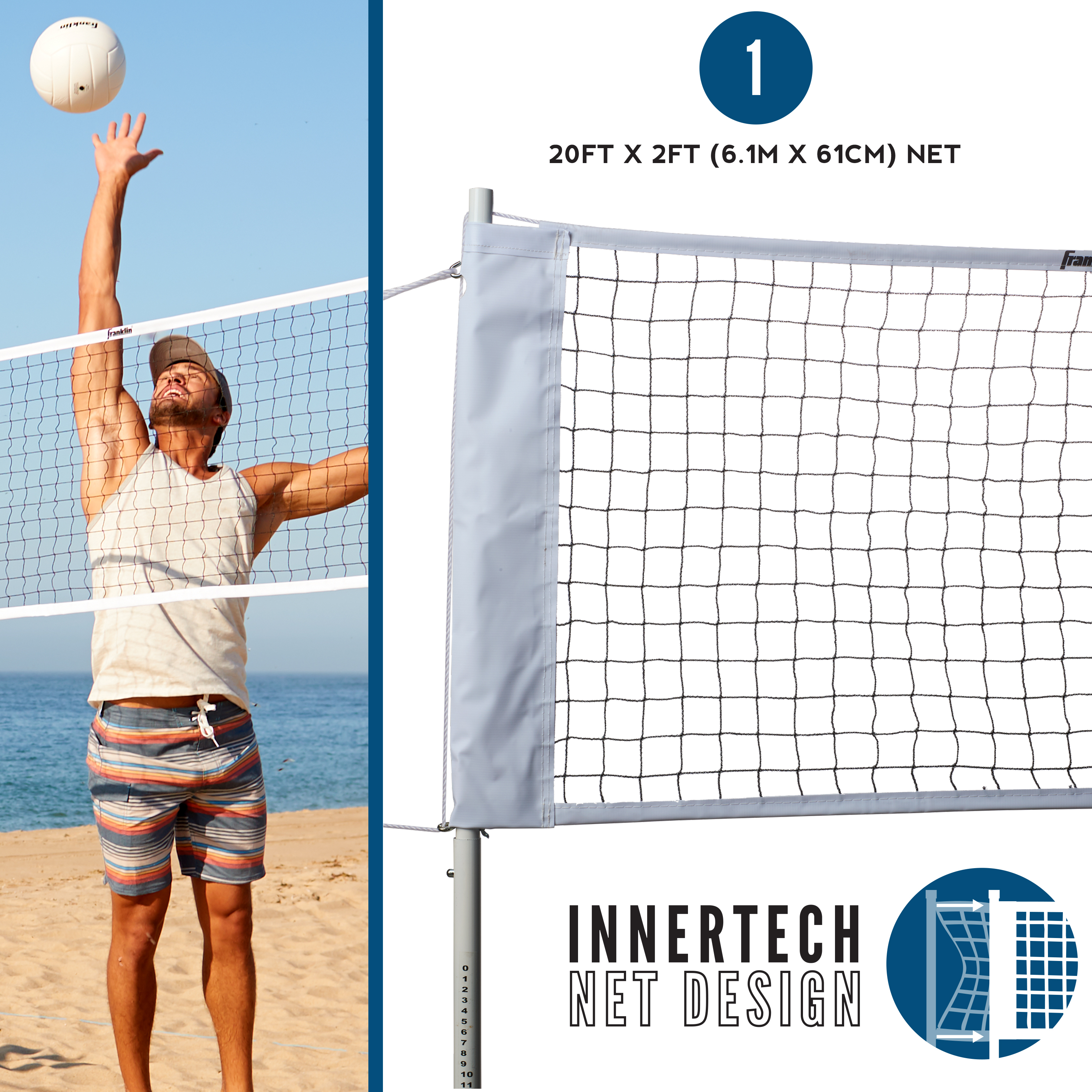 Franklin Sports Volleyball Badminton Combo Set photo 3