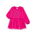 thumbnail image 2 of Strawberry Shortcake Toddler Girls Eyelash Knit Tutu Dress with Long Sleeves, Sizes 12M-5T, 2 of 8
