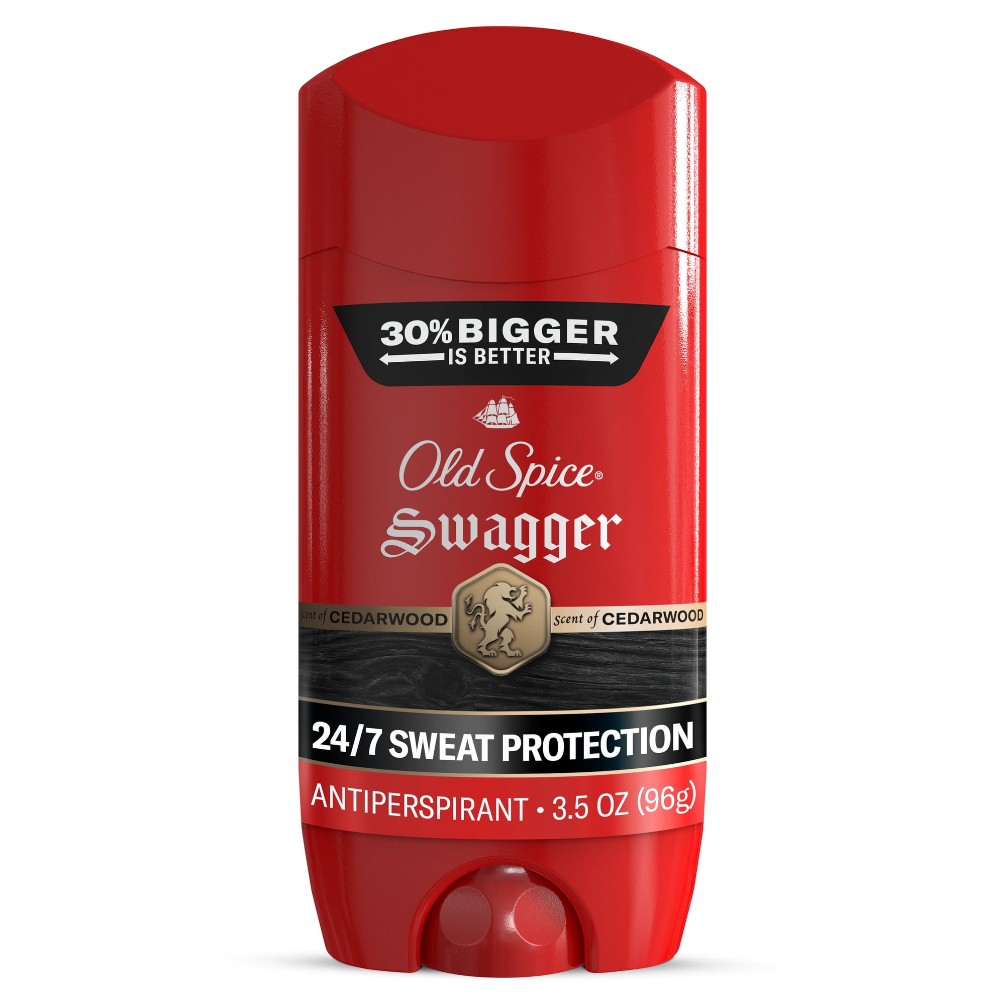 Old Spice Antiperspirant and Deodorant for Men, Red Collection, Lasting Protection, Swagger Scent, 3.4 oz