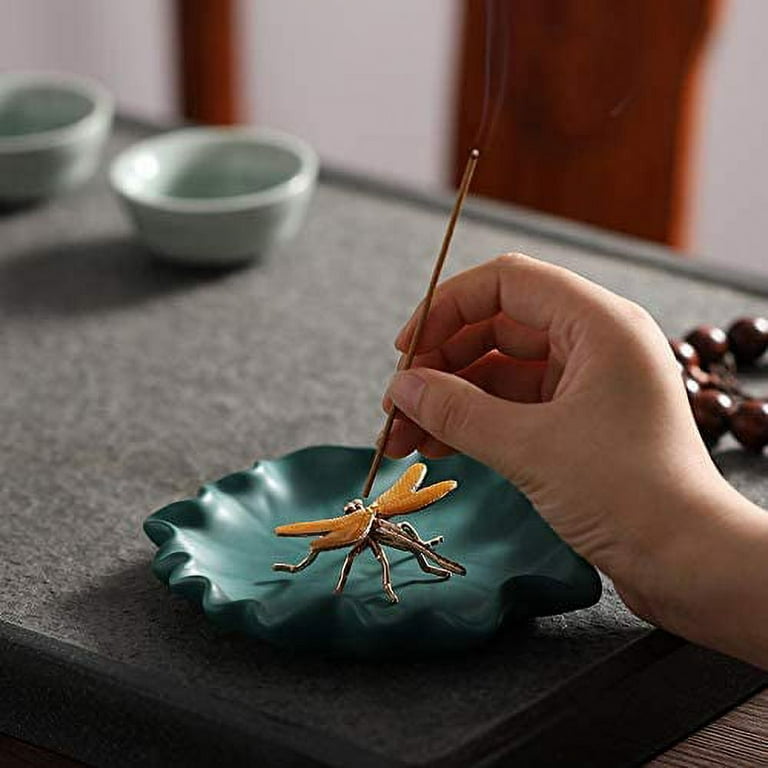 Dragonfly Waterfall Backflow Incense Cone Burner - Dragonfly Art