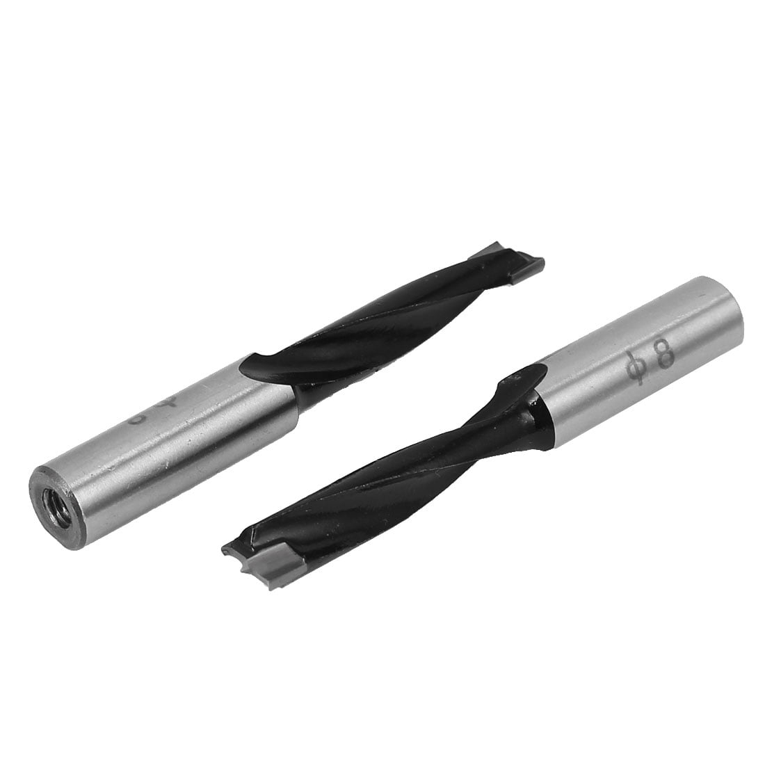 8mm Dia Carbide Tip Brad Point Boring Drill Bit Woodworking Tool 2pcs