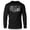 Silver on Black, variant on GYMISH Too Fit To Quit Lightweight Long Sleeve Hooded T-Shirt for Men – Funny Gym Hoodie, Athletic Workout Shirt for Lifters & Fitness Lovers