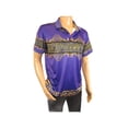 thumbnail image 3 of Men's Sports Polo Shirt Barocco Fashion Printed Short Sleeves Soft BSP612 Indigo, 3 of 8