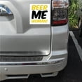 thumbnail image 2 of DistinctInk Custom Bumper Sticker - 3" x 3" Decorative Decal - White Background - Beer Me Woman!, 2 of 2