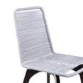 thumbnail image 4 of Island Outdoor Dark Eucalyptus Wood and Silver Rope Dining Chairs - Set of 2, 4 of 7