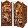 thumbnail image 1 of Kit de rincón para libros, casa de muñecas Magic Store, rompecabezas 3D, estantería para libros, decoración de callejón, kit de casa en miniatura con luz LED, manualidades para adultos y adolescentes, 1 of 4