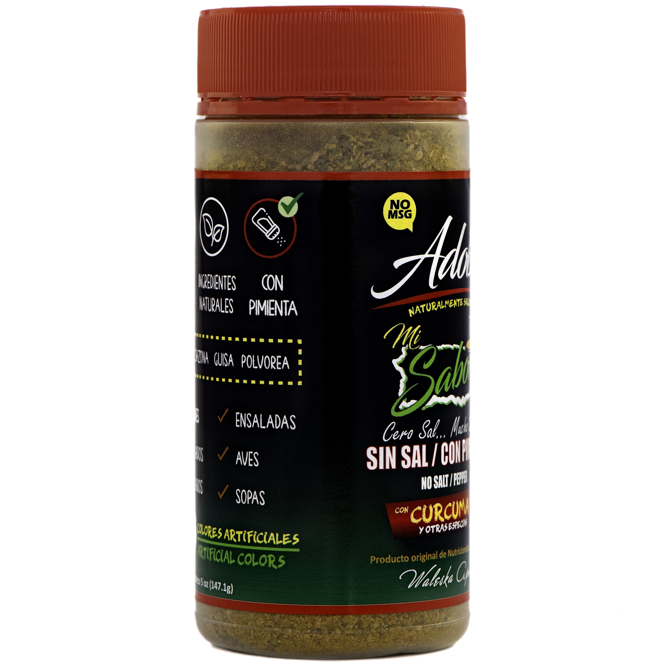 Adobo Mi Sabor Con Pimienta Sin Sal