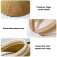 thumbnail image 3 of Sombrero Vhermosa de paja con protección solar 56-58cm, 3 of 5