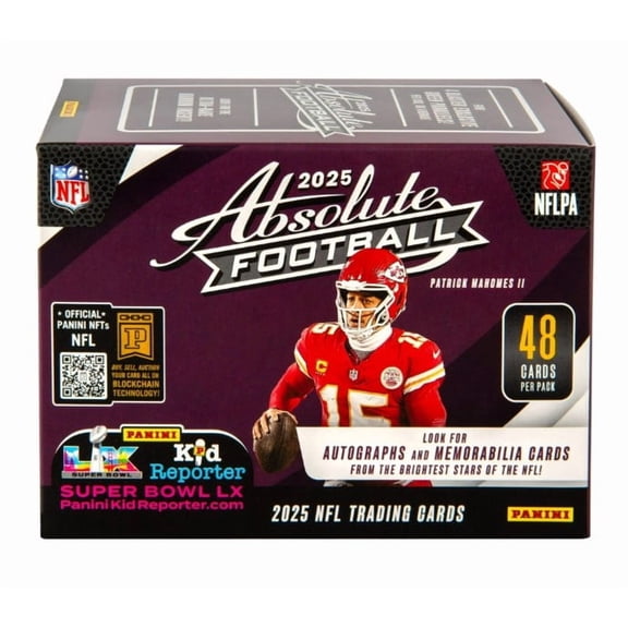 2025 Panini Absolute Football Trading Card Factory Blaster Box Case